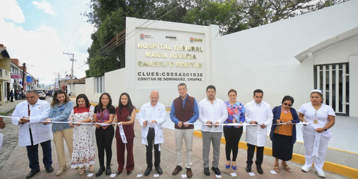 Inaugura Rutilio Escandón reconversión del Hospital General “María Ignacia Gandulfo”, en Comitán