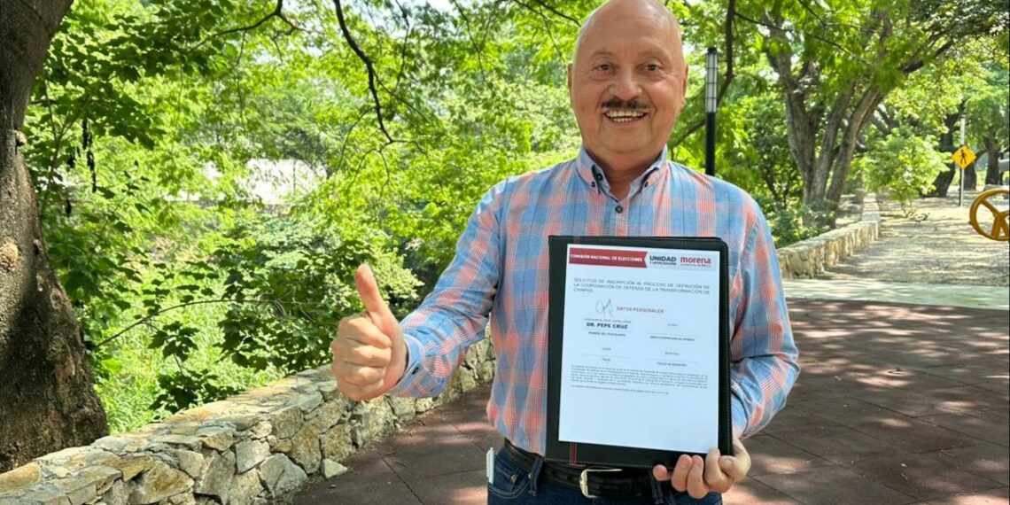 Se registra Dr. Pepe Cruz para competir por candidatura de Morena al Gobierno de Chiapas