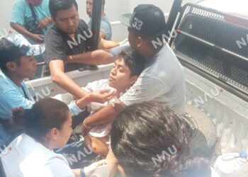 Tres lesionados deja un enfrentamientos en Suchiate