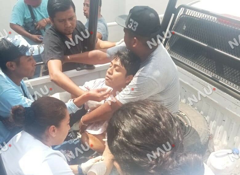 Tres lesionados deja un enfrentamientos en Suchiate