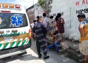 Motorista derrapó en la central norte de Mapastepec