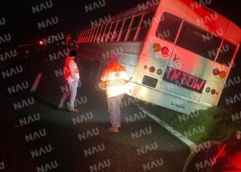 Trasmigrante se salió de la carretera