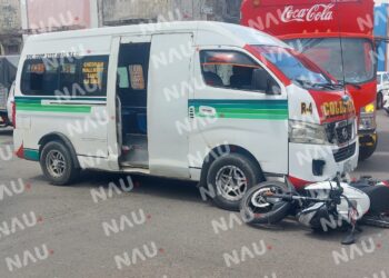 Dos accidentes se registran este viernes en el centro de la ciudad