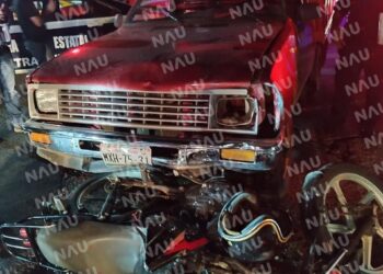 Accidente deja dos lesionados