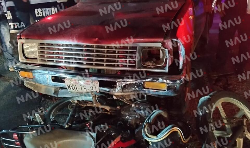 Accidente deja dos lesionados