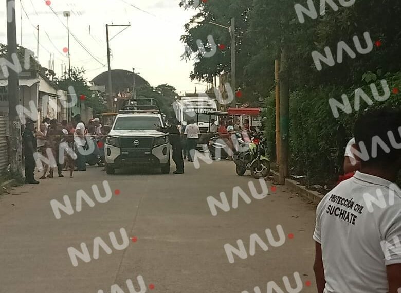 Asesinan a balazos a una persona en Suchiate