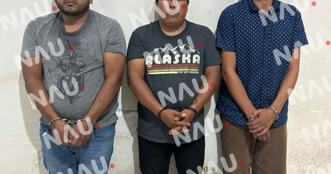 Detienen a tres personas con 30 bolsitas de marihuana y un arma de fuego