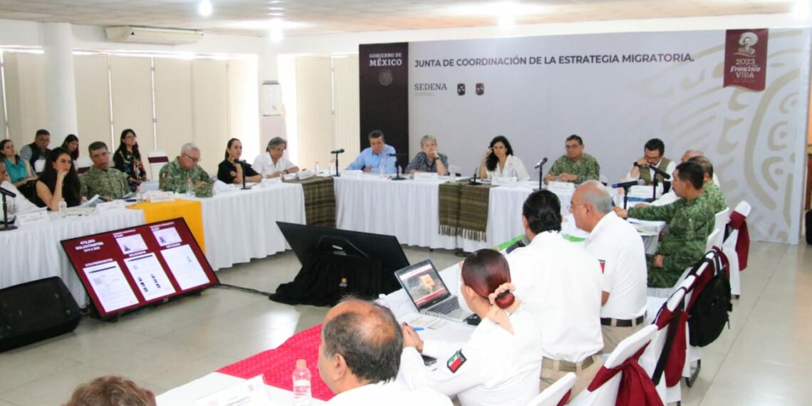 Asiste Rutilio Escandón a reunión del tema migratorio encabezada por titular de Segob, Luisa María Alcalde