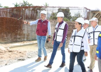 Supervisa Rutilio Escandón avance de la construcción del Paso a Desnivel Vehicular en Torre Chiapas