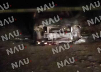 Se incendia un vehículo en Frontera Hidalgo.