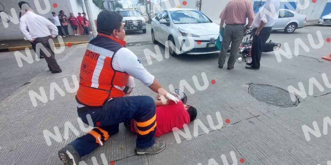 Otro motociclista lesionado