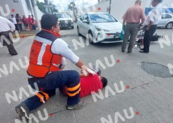 Otro motociclista lesionado