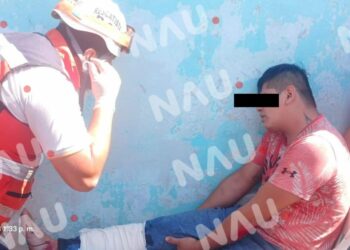 Derrapó en su motocicleta