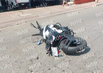 Motociclista lesionado