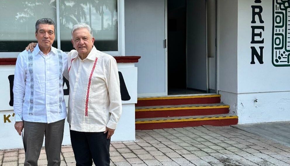 Reconoce Rutilio Escandón visión del presidente AMLO por consolidar el Tren Maya