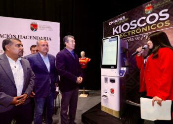 Con Kioscos Electrónicos, se moderniza el sistema de recaudación hacendaria en Chiapas: Rutilio Escandón