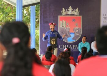 Rutilio Escandón inauguró infraestructura educativa en Escuela Telesecundaria No. 149 de Ocozocoautla