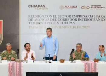 Rutilio Escandón y sector empresarial conocen avances del Corredor Interoceánico del Istmo de Tehuantepec