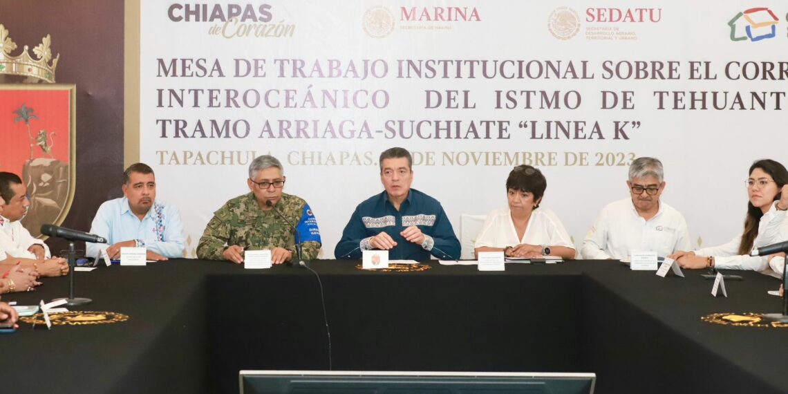 Participa Rutilio Escandón en Mesa de Trabajo sobre Línea K del Corredor Interoceánico del Istmo de Tehuantepec