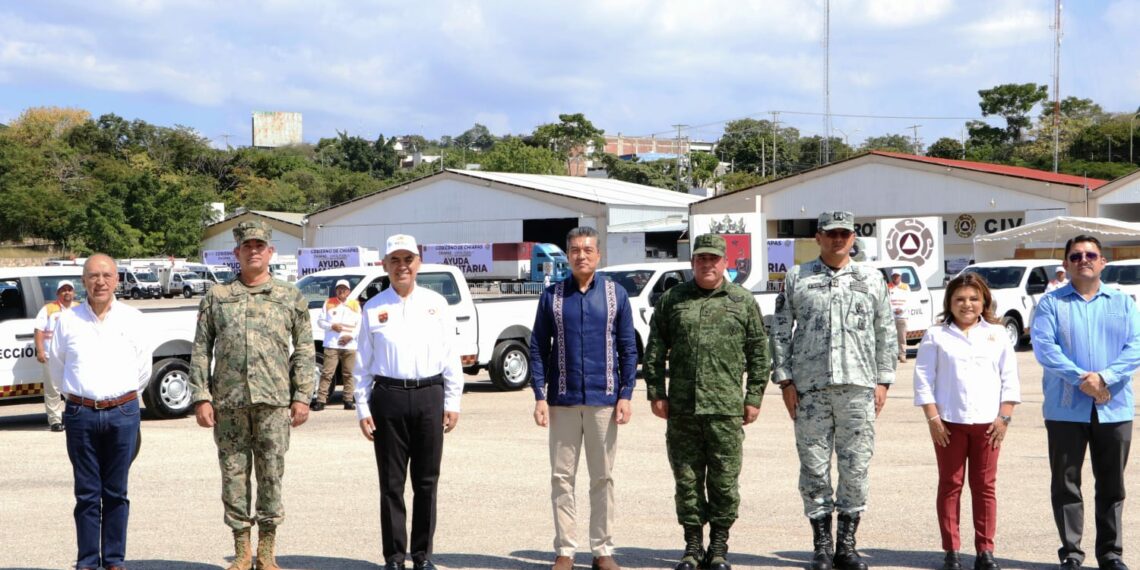 Da Rutilio Escandón banderazo de salida a ayuda humanitaria para Guerrero