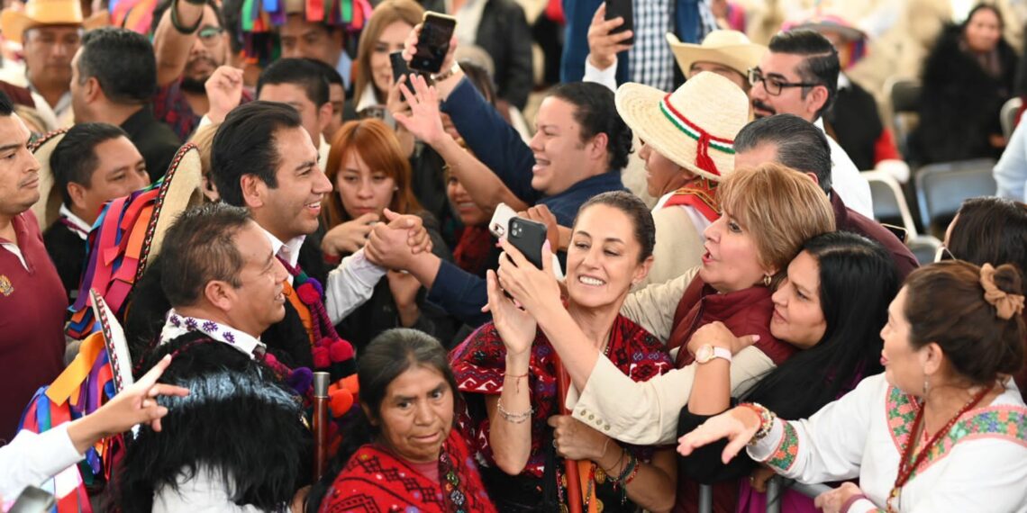 Eduardo Ramírez y Claudia Sheinbaum juntos por la consolidación de la transformación