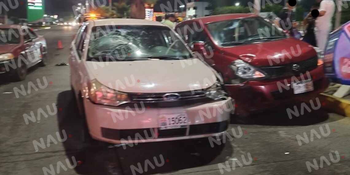 Repartidor de pizza resultó con lesiones luego de ser impactado por un vehículo frente a Sam’s