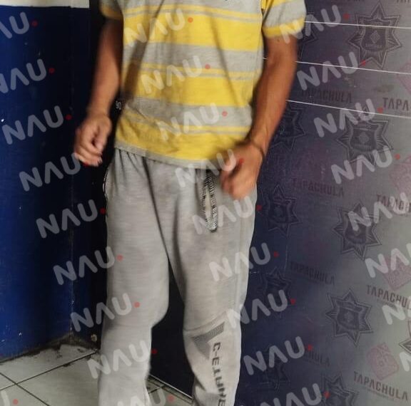 Detienen a hondureño por portación de arma y escandalizar en la vía pública