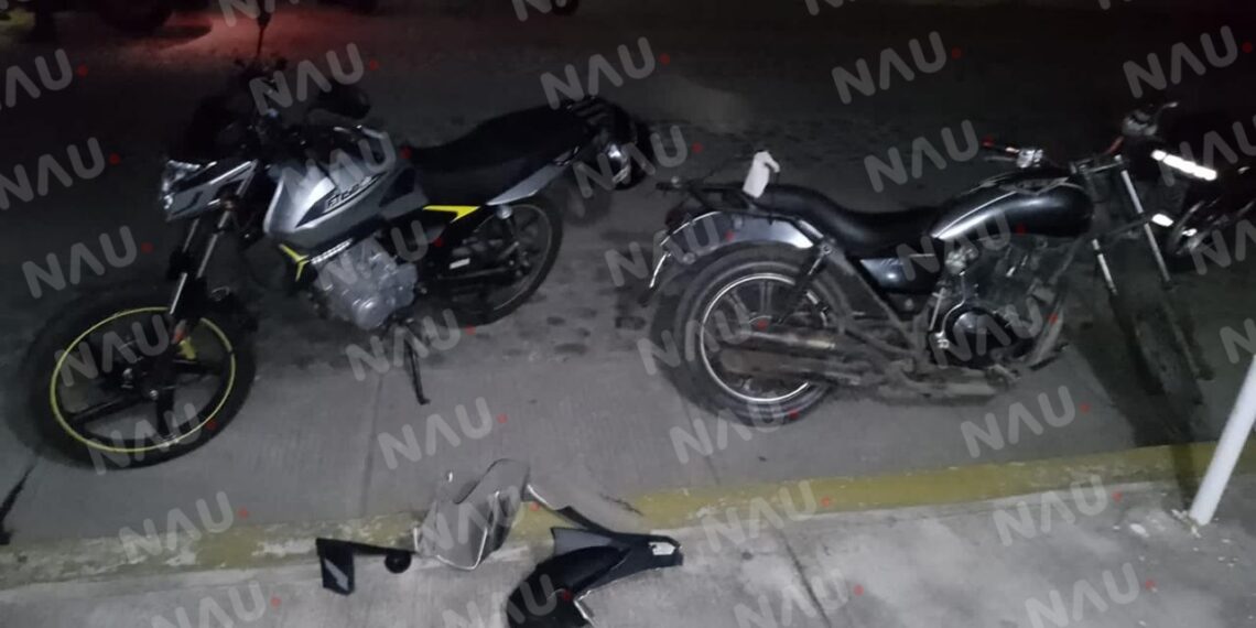 Un lesionado deja choque de dos motocicletas en la colonia Morelos
