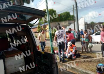 Atiende SAE a un menor atropellado en la central oriente