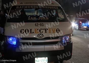 Una lesionada deja un accidente de una combi que se pasó el paso peatonal con exceso de velocidad