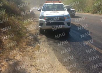 Reportan derramamiento de combustible en El Libramiento Sur poniente de Tapachula