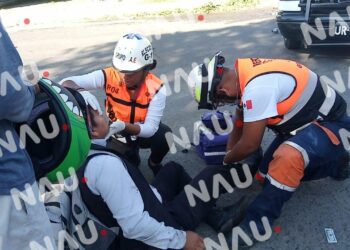 Atiende SAE a motociclista