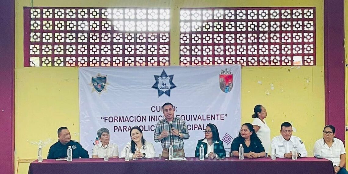 H. Ayuntamiento de Unión Juárez recibe a elementos de Seguridad Pública Municipal para capacitación a la formación inicial.