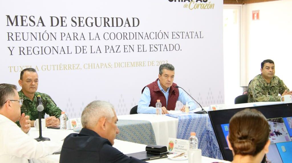 Destaca Rutilio Escandón 48 horas de saldo blanco en delitos de alto impacto en Chiapas