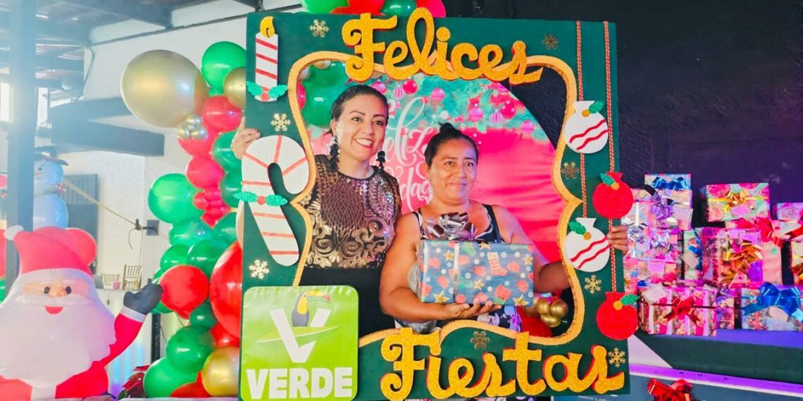 En Unidad y Armonía, celebran militantes del Partido Verde en Tapachula, las Fiestas Navideñas.