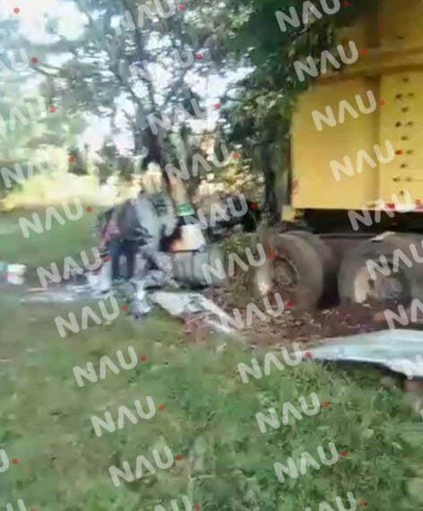 Se incendió un cabezal de tráiler en la carretera costera