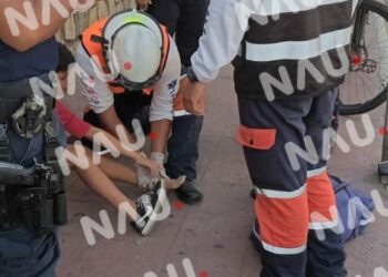 Un menor de edad fue atropellado por una motocicleta