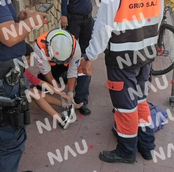 Un menor de edad fue atropellado por una motocicleta