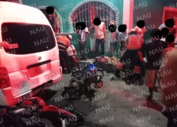 Chocan dos motocicletas y deja un herido