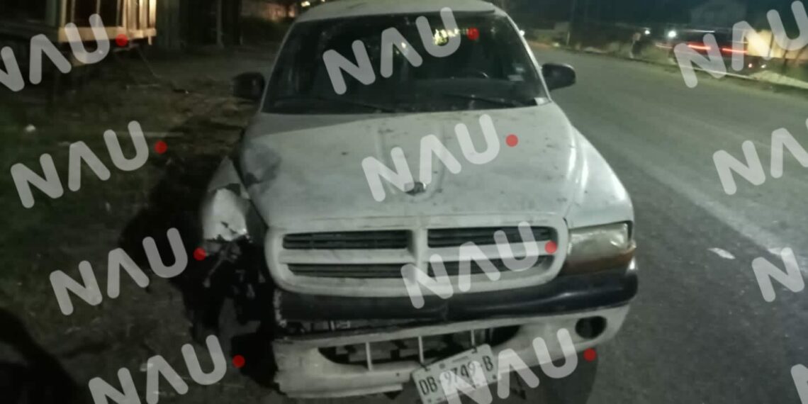 Abandonan vehículo accidentado