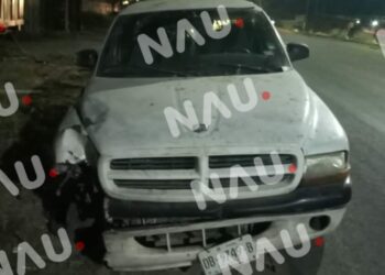 Abandonan vehículo accidentado