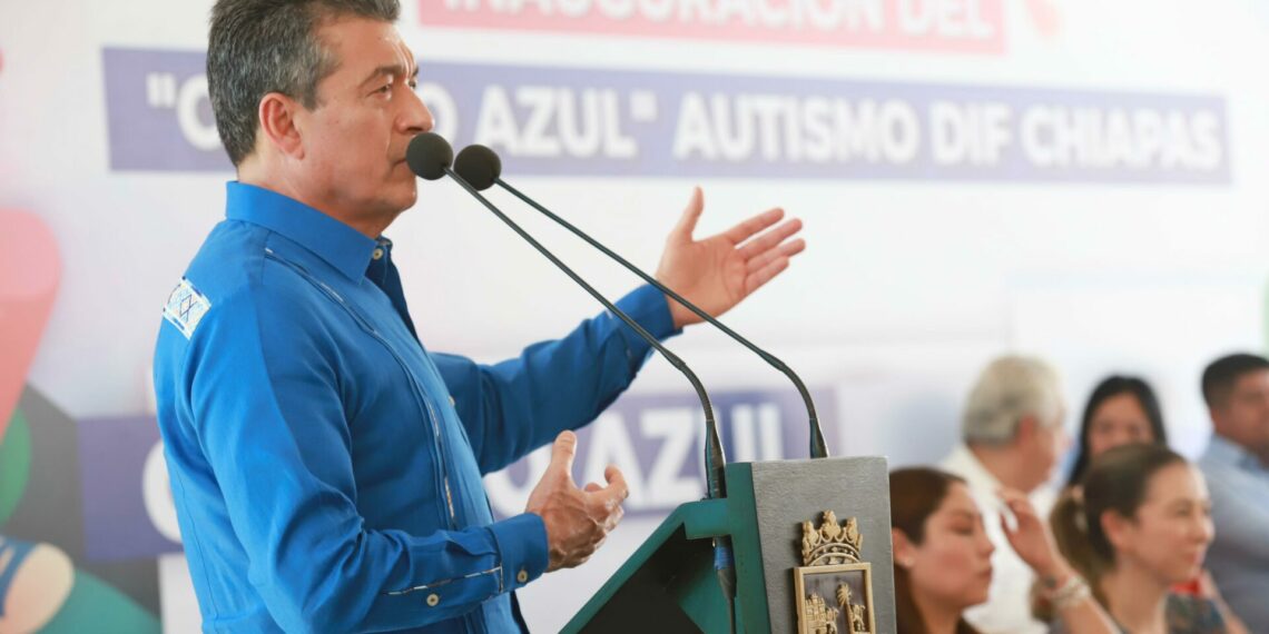 En Tuxtla, Rutilio Escandón inaugura “Centro Azul” para la atención del trastorno del espectro autista