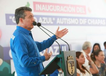 En Tuxtla, Rutilio Escandón inaugura “Centro Azul” para la atención del trastorno del espectro autista