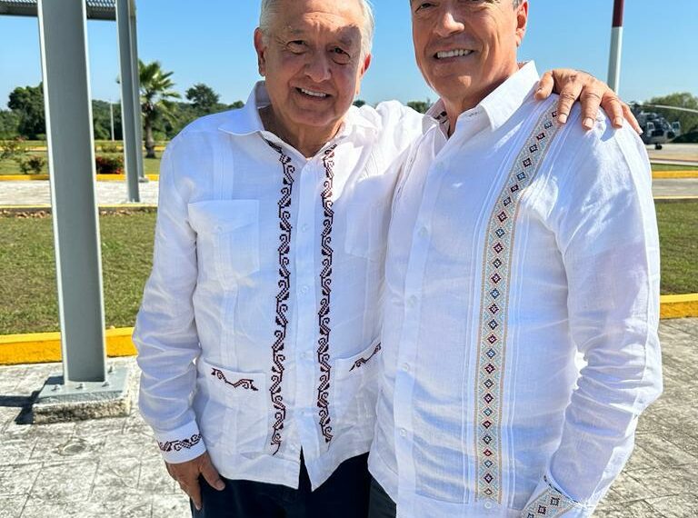 Acompaña Rutilio Escandón a AMLO en reunión de evaluación del Tramo 1 Palenque-Escárcega del Tren Maya