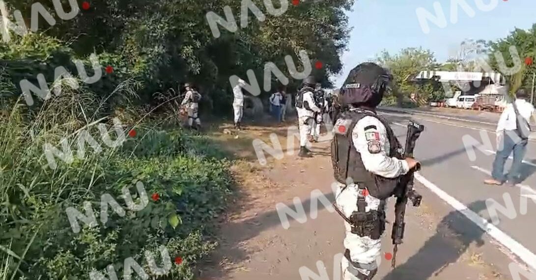 Lesionan de un balazo a guardia de seguridad privada en cerro gordo de Villa Comaltitlán.