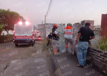 Presunto Ladrón de Cable de CFE Electrocutado en la Novena Avenida Sur