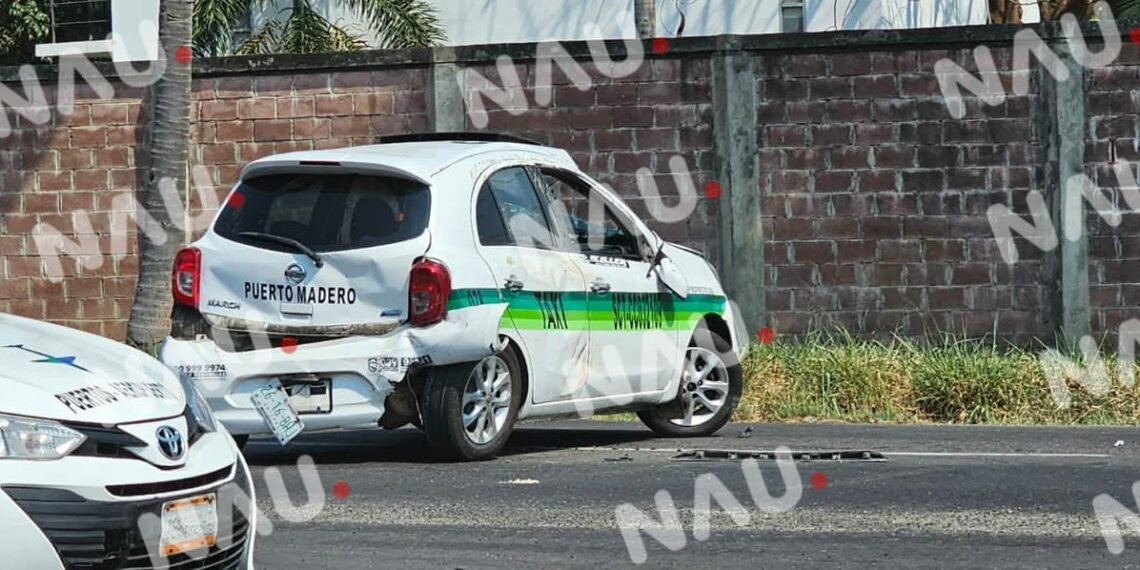 Choque en Tapachula deja cuatro personas con crisis nerviosa y un herido”