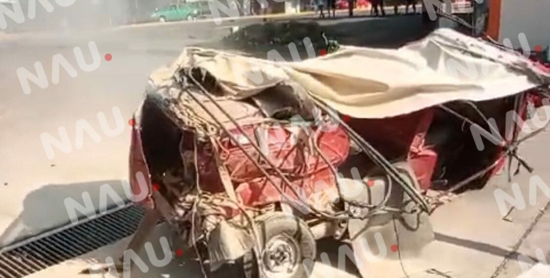 Dos lesionados de un accidente en Huehuetan