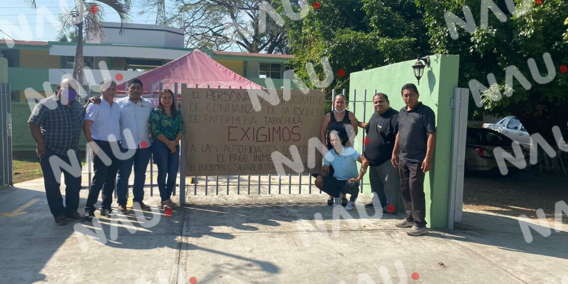 Escuela de enfermería Tapachula se une al paro administrativo en demanda de pagos pendientes