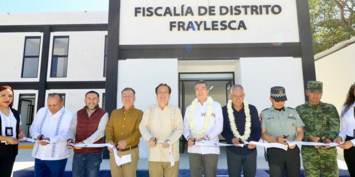 En Villaflores, Rutilio Escandón inaugura edificio de la Fiscalía de Distrito Fraylesca, de la FGE